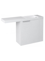 Sapho Latus VI mosdótartó szekrény 50x50x22 cm, jobbos, fehé