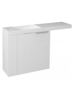 Sapho Latus VI fali mosdótartó szekrény 50x50x22 cm, balos,