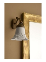 Sapho Marsala fali lámpa kerámia búrával 40W, 230V, bronz MC