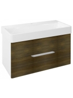 Sapho Mediena két fiókos mosdótartó szekrény pipererendezőve