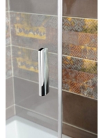 Polysan Deep zuhanyajtó kádperemre 130x165 cm, transzparent