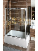 Polysan Deep tolóajtó 140x165 cm, transzparent MD1416 - Fürd