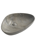 Sapho Dalma kerámia mosdó 58,5x39 cm, szürke márvány MM213 -
