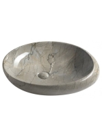 Sapho Dalma kerámia mosdó 68x44 cm, szürke márvány MM313 - F