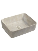 Sapho Dalma kerámia mosdó 48x38 cm, bézs márvány MM527 - Für