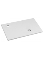 Sapho Minor balos öntött márvány pult 40x22,5 cm, fehér MR40