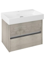 Sapho Nirona 2 fiókos mosdótartó szekrény 67x43cm, Mokka Töl