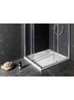 Sapho Gelco G5 Larca szögletes öntött márvány zuhanytálca, 1
