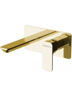 Sapho Spy falba süllyesztett 2-lyukas mosdó csaptelep, arany