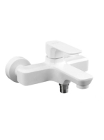 Sapho Spy kádtöltő csaptelep, zuhanyszett nélkül, matt fehér