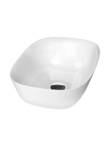 Sapho Reiko öntött márvány mosdó 46x32 cm, fehér RE460 - Für