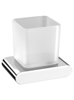 Sapho Flori tejüveges fogkefetartó pohár, króm RF004 - Fürdő