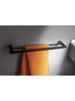 Sapho Flori dupla törölközőtartó 60 cm, fekete RF011/15 - Fü