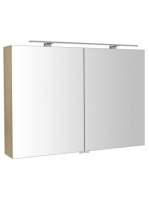 Sapho Riwa két ajtós tükrös szekrény LED világítással 101x70