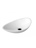 Sapho Rosetta öntött márvány mosdó 56,4x32,3 cm, fehér RS564