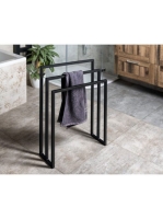 Sapho SKA acél törölközőtartó állvány 55x80 cm, matt fekete