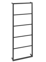 Sapho Ska fali törölközőtartó 45x115x10cm, matt fekete SKA50