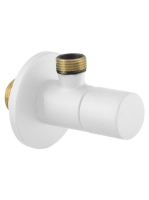 Sapho Sarokszelep rozettával, matt fehér SL014 - Fürdőszoba