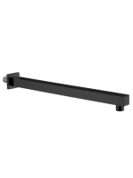 Sapho szögletes zuhanykar 40 cm, matt fekete SL102 - Fürdősz