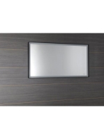 Sapho Sort tükör LED világítással 120x70 cm, matt fekete ST1