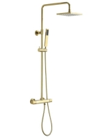 Sapho Dakar zuhanyrendszer termosztátos csapteleppel, arany