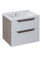 Sapho Wave II két fiókos mosdótartó szekrény 60x69x48 cm, fe