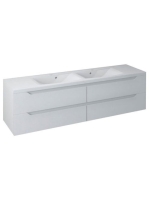 Sapho Wave II négy fiókos mosdótartó szekrény pipererendezőv