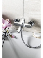 Sapho Pax fali kádtöltő csaptelep zuhanyváltóval, króm XA10