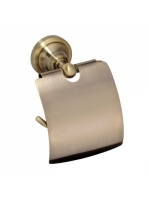 Bemeta Retro WC-papír tartó fedéllel, bronz 144112017 - Fürd