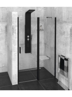 Polysan Zoom Line Black zuhanyajtó 130x200 cm transzparent ü