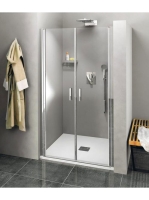 Polysan Zoom Line duplaszárnyú zuhanyajtó 100x190 cm transzp