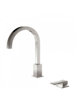 Tres Cuadro Exclusive 2-lyukú mosdó csaptelep Rozsdamentes A