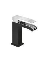 Tres Cuadro Exclusive mosdó csaptelep nyitott Cascade kiöntő