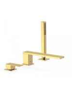 Tres Cuadro Exclusive 3-lyukú kádcsaptelep Polírozott Arany