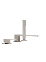 Tres Cuadro Exclusive 3-lyukú kádcsaptelep Rozsdamentes acél