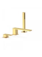 Tres Cuadro Exclusive 3-lyukú kádcsaptelep Polírozott Arany