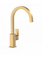 Tres Cuadro Exclusive magasított mosdó csaptelep Matt Arany
