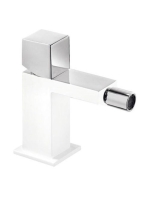 Tres Cuadro Exclusive bidé csaptelep Króm/Fehér 00712001BL -