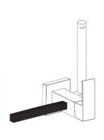 Tres Cuadro Exclusive törölközőtartó Matt Fekete 03412402NM