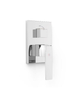 Tres Slim szögletes 2 irányú falba süllyesztett csaptelep be