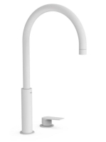 Tres Project magasított mosdó csaptelep, matt fehér 21110502