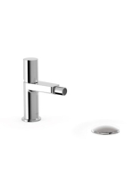 Tres Project bidé csaptelep Click-Clack leeresztővel, króm 2