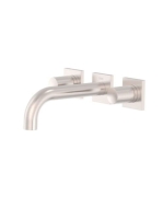 Tres Project fali mosdó csaptelep, rozsdamentes acél hatású