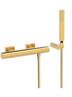 Tres Project termosztátos zuhany csaptelep, Arany 21116409OR