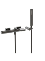 Tres Project kádtöltő csaptelep Cascade kifolyóval és zuhany