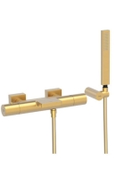 Tres Project termosztátos kádtöltő csaptelep Cascade kifolyó