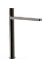 Tres Project magasított mosdó csaptelep, Metál Fekete 211803