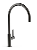 Tres Project magasított mosdó csaptelep, Metál Fekete 211906