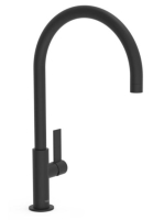 Tres Project magasított mosdó csaptelep, matt fekete 2119060