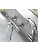 Tres Canigo termosztátos kádtöltő csaptelep, zuhanyszettel,